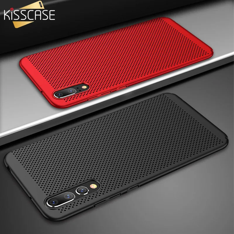KISSCASE ультра тонкий полый тепловой чехол для huawei P30 P20 P10 Lite Honor 8 10 9 рассеивание mate 20