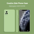 Прямолинейной обработки стекла Стиль мягкие на ощупь гель Силиконовый противоударный чехол для телефона для Vivo S7 пылезащитный чехол-накладка