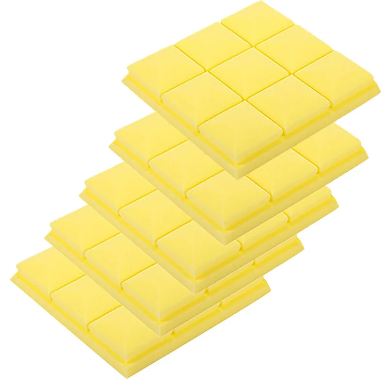 

5PCS 30x30x5cm Studio Acoustic Soundproof Foam Sound Absorption Treatment Panel Tile Wedge Protective Sponge