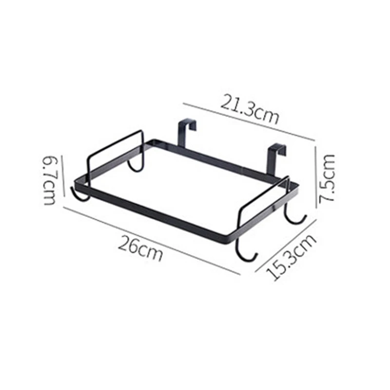 Garbage Bag Holder Rack Iron Storage Shelf With Hook Cupboard Cabinet Door Back Waste Hanger Kitchen Trash Can Hanging Rubbish | Дом и сад