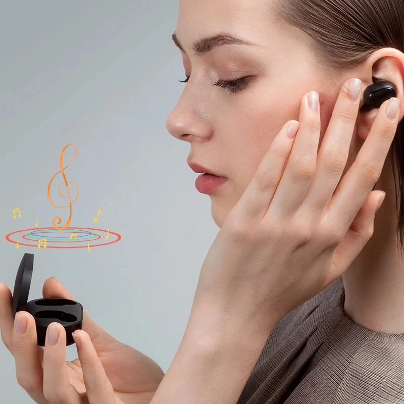 

10 pieces/lot Global Version Xiaomi Redmi Airdots Basic 2 TWS Wireless Bluetooth 5.0 Earphone Airdots 2 Mi True Earbuds Headset