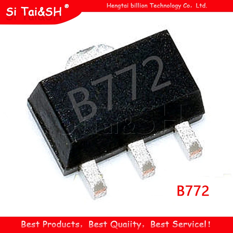 SMD транзистор SOT 89 B772 аудио усилитель выключатель 30V3A10W PNP [5 шт./лот]| |