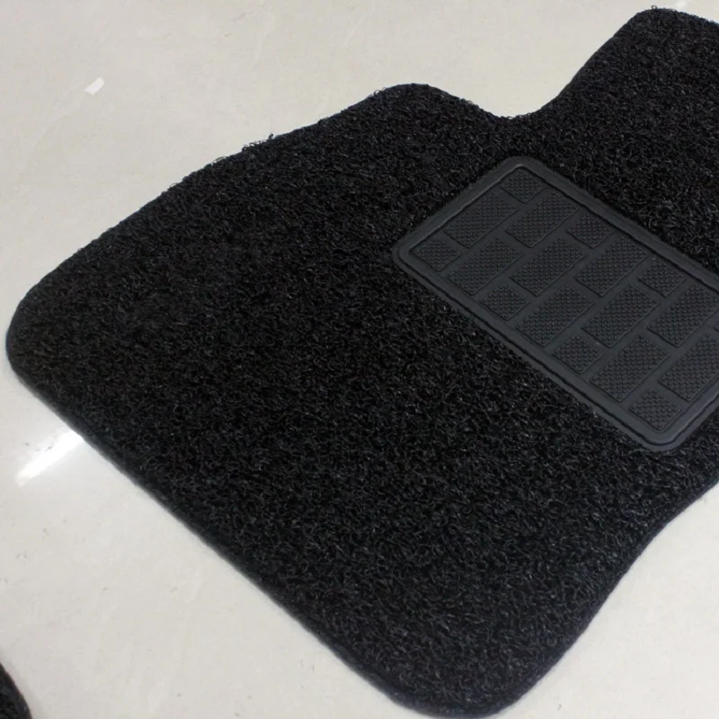 Черный полный набор Авто Напольный Коврик противоскользящий передний задний