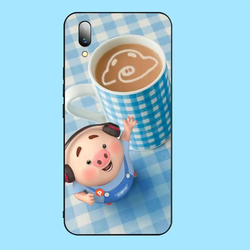 PENGHUWAN свинья милый пердеть чехол для телефона Vivo Y91c Y17 Y51 Y67 Y55 Y93 Y81S Y19 Y7S | Мобильные
