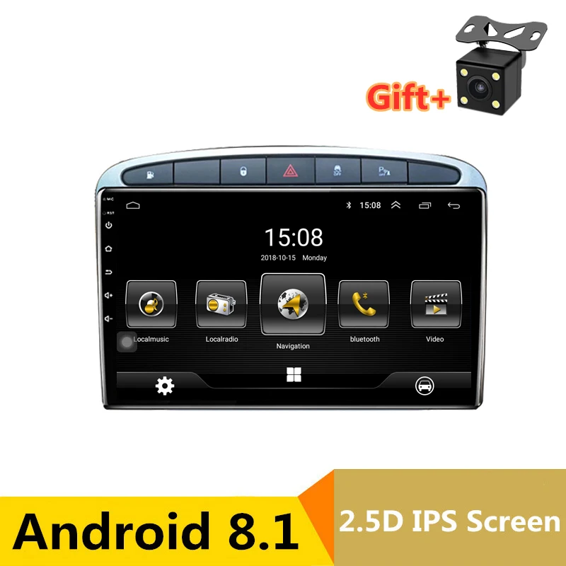 10 1 &quot2.5D IPS экран Android автомобильный DVD GPS для PEUGEOT 308 2007-2013408 2011 2012 2013 2014 радио аудио