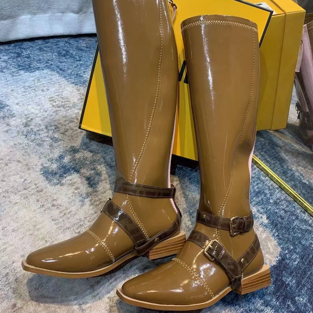 Luxury Boots for Women Winter Warm Leaher Boot Women motorcycle Chelsea Boots Brand Women Boots Carved Bullock Botines Mujer