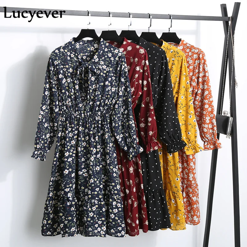 Шифоновое платье миди Lucyever женское модное пикантное элегантное вечернее в стиле