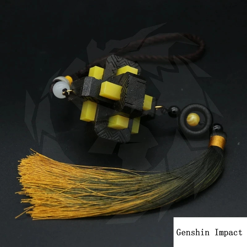 

Новая игра Genshin Impact Аниме периферийные аксессуары для телефона ZHONGLI Tianxing Rock King Dijun оригинальная подвеска