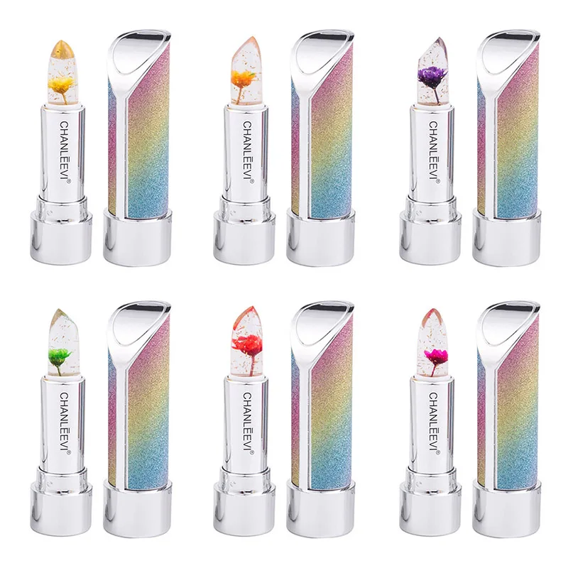 Long-Lasting Moisturizing Lip Balm Jelly Flower Color Changing Lipstick Starry Rainbow Elegant Temperament Charming And Generous | Красота и