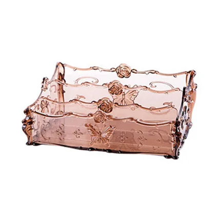 Косметическая коробка для хранения цветок резьба рабочего стола комод