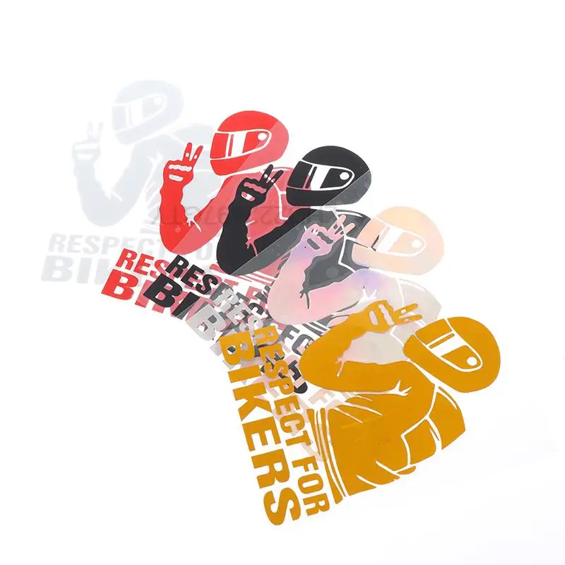 

2pcs 15x11CM Respect Biker Sticker For On Car Motorcycle Vinyl 3D Stickers