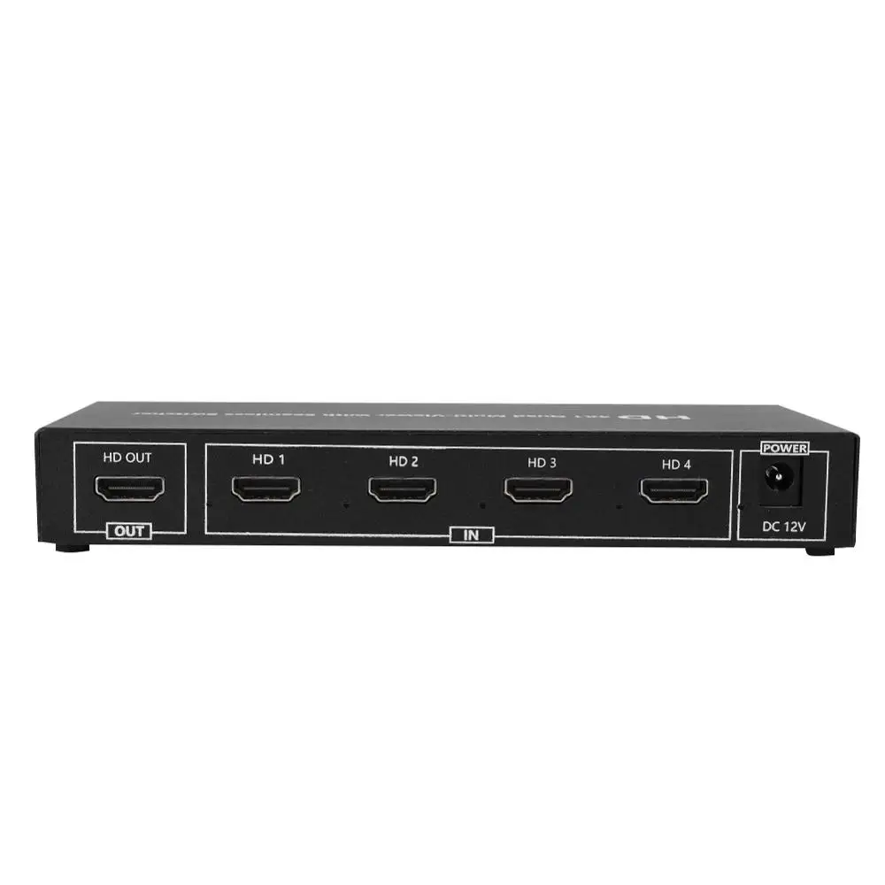 4X1 HDMI изображение Quad видео сплиттер бесшовный переключатель 1080p/1080i ЕС 110-240 В |