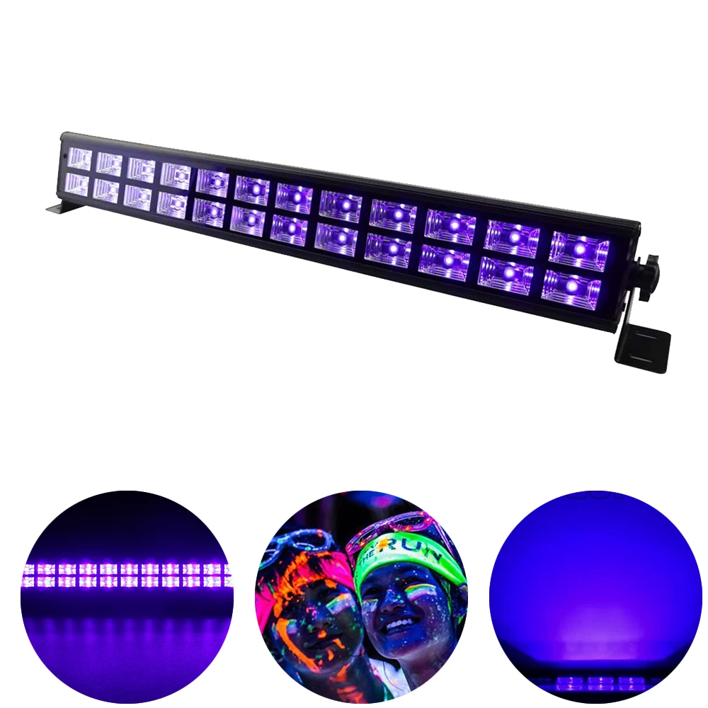 LED 24X3W UV Wall Wash Light 40W Laser Beam Light uv Par Light For DJ Disco Party Show Stage Effect Spot Light Christmas Lamp