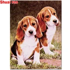 Набор для алмазной вышивки с изображением собаки, 5 шт.