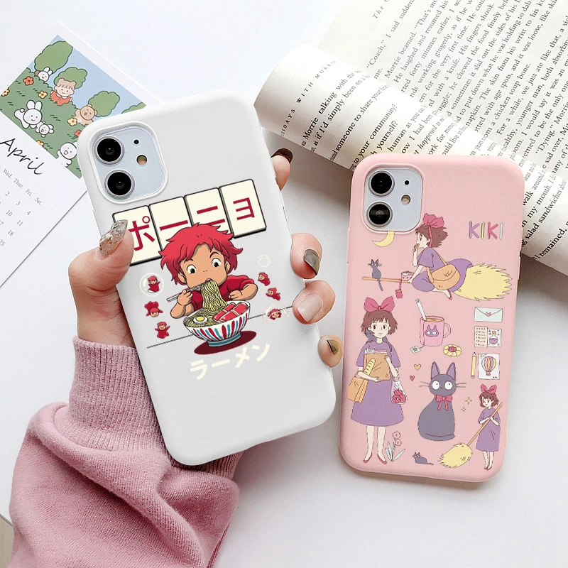 anime totoro spirited phone for xiaomi mi 11 10t lite poco x3 nfc f3 m3 redmi note 10 9 8 pro 7 10s 9s 9t 8t 9c 9a cover case free global shipping