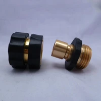 1pair garden hose connector quick connect fitting pipe 34 adapter thread hose internal inch tape drip water fast coupling f7h2