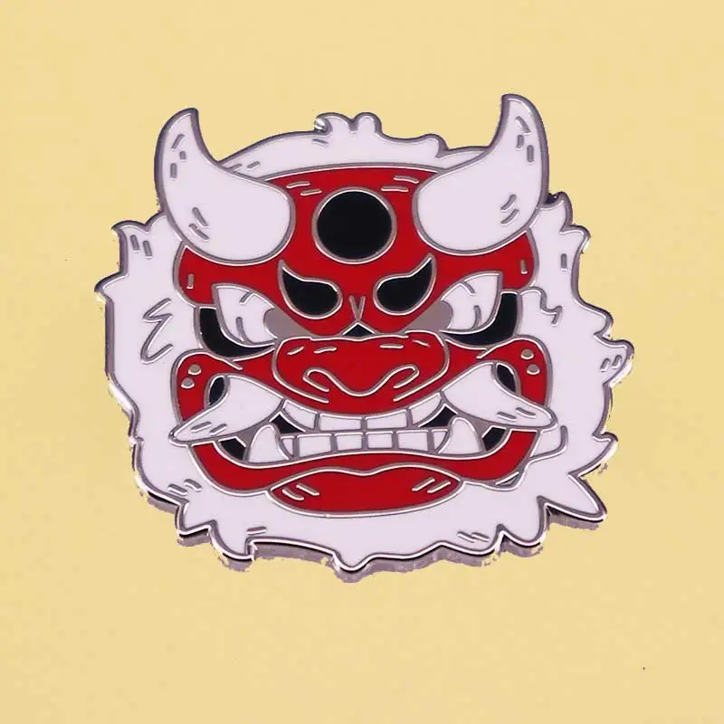 Аксессуар для Хэллоуина с ужасной маской значки интересная металлическая брошь