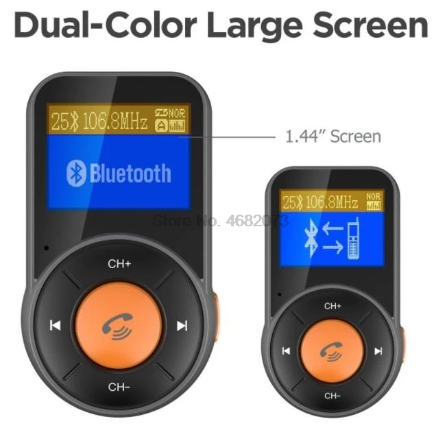 От DHL или Fedex 100 шт. BT76 Bluetooth FM передатчик Беспроводной радио адаптер Hands-Free