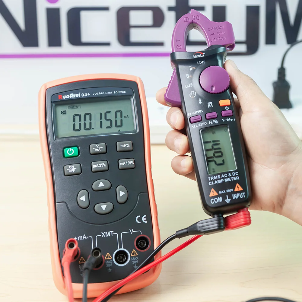 Nicetymeter ST CM901 6000 отсчетов цифровой AC DC Клещи Измерьте емкость сопротивления