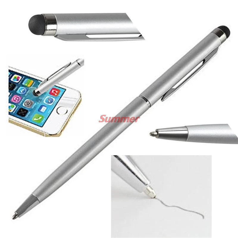 

Hot 1pc Durable 2 In 1 Touch Screen Stylus Fine Point Stylus Capacitive Touch Screen Microfiber Stylus Pen Touch For Iphone Pc