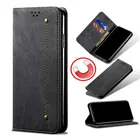 Чехол-Кошелек из джинсовой ткани, флип-чехол для Realme Narzo 30 5G, Магнитный флип-чехол с отделением для карт, защитный чехол для Realme Narzo 30 5G
