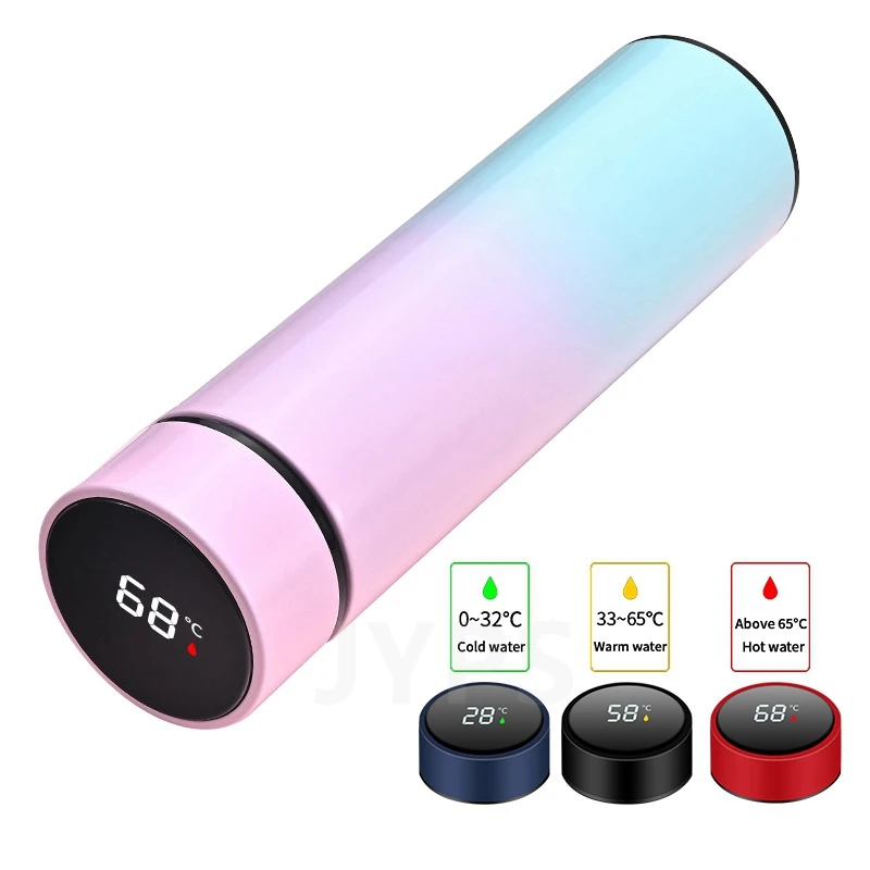 

500ml Intelligent Stainless Steel Thermos Bottle for Children Kid Temperature Display Vacuum Flasks Portable Coffee Water Bottle