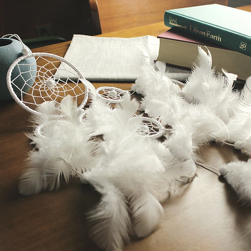 

2021 new Nordic Decoration Home Dream Catchers Hanging Wall Decor Art Pendant Cute Wind Chimes National Feather Kids Girls