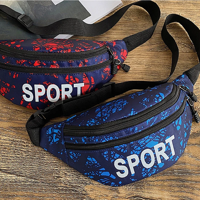 Oxford Waterproof Outdoor Sports Waist Bag Men Multifunction Running Bag Sports Fanny Bag Belt Bags Bumbag Crossbody Men Bag