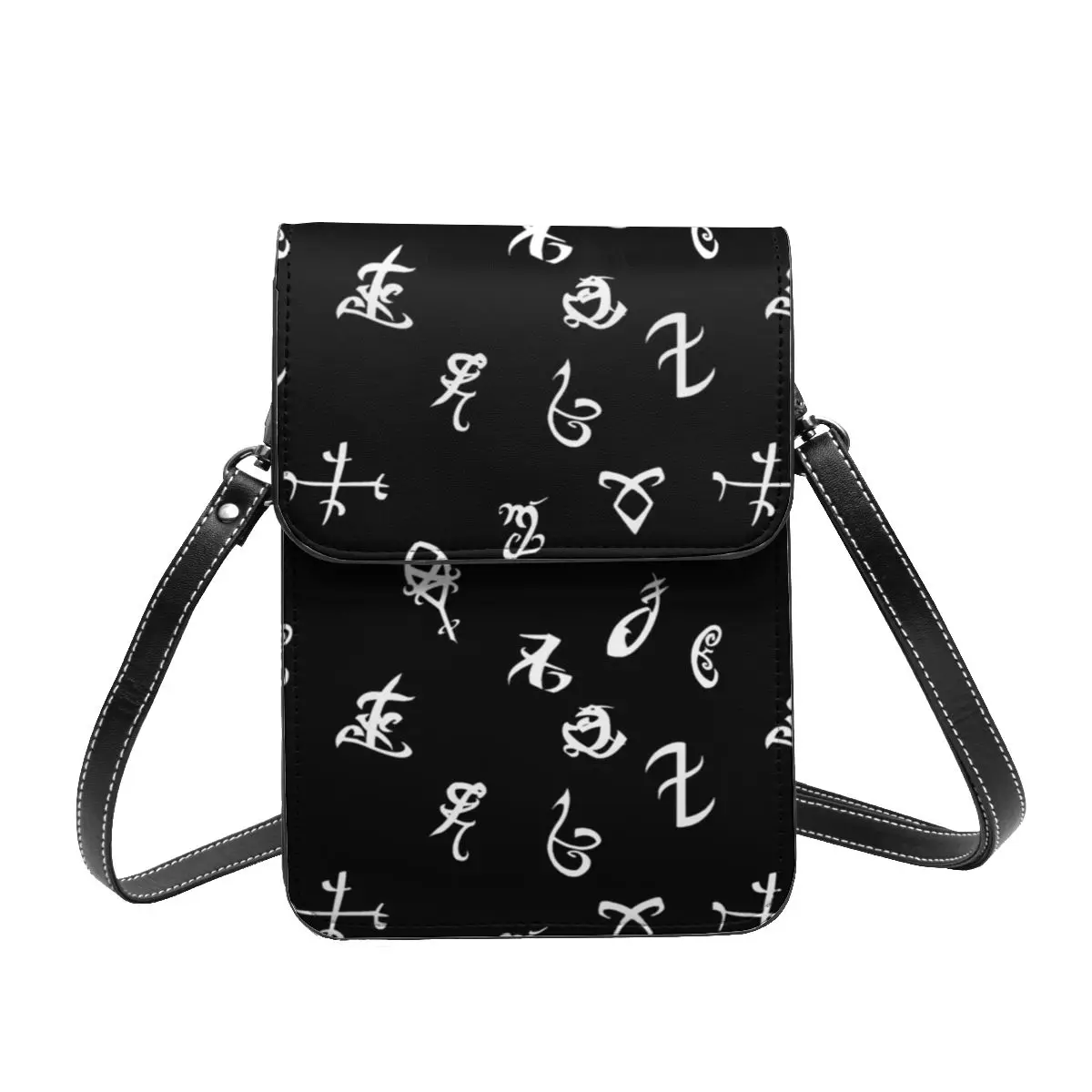 

Shadowhunters Angel Shoulder Bag Evil Symbol Gifts Retro Mobile Phone Bag Leather Shopping Female Bags