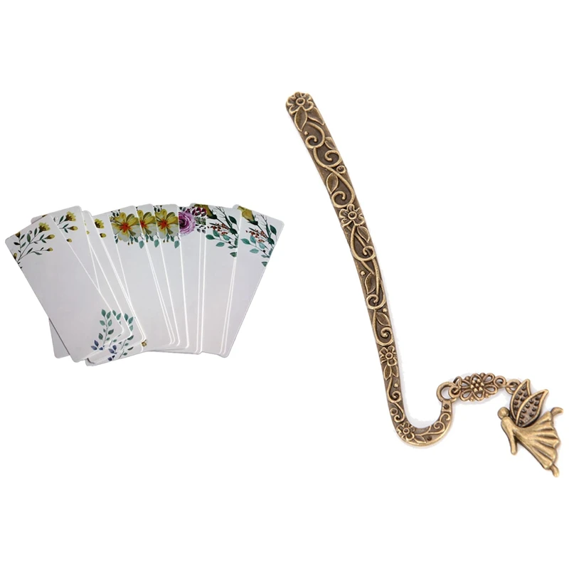 

41 шт. ретро-Закладки Кулон Закладка сообщения карты закладки, фея, узор с цветочным рисунком