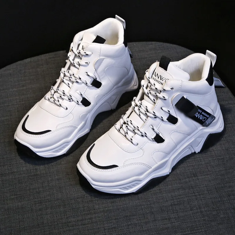 

White Vulcanize Shoes Running Women Chunky Sport Shoes Woman Spring Summer Platform Sneakers Women Light Women's Sports Shoe