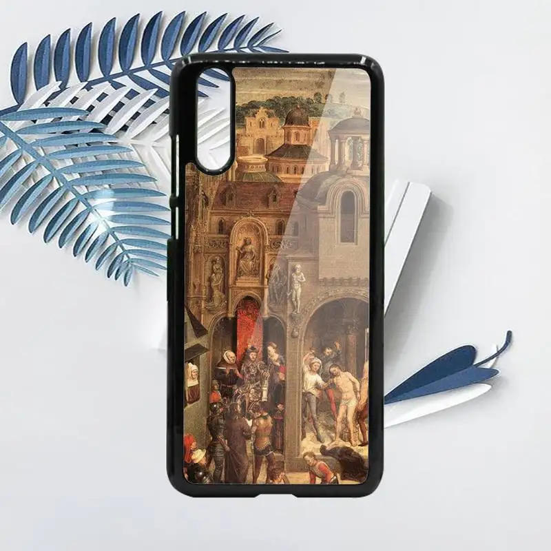 

Retro medieval Middle Ages Oil Painting Phone Cases PC For Samsung galaxy S note 8 9 20 10 e lite2019 plus pro ultra