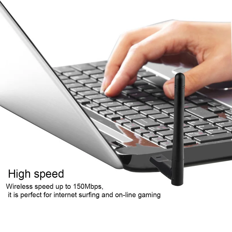 150 Мбит/с USB WiFi адаптер беспроводная сетевая карта Mini 2 0 Антенна PC LAN Wi-Fi приемник