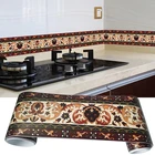 Настенные 3D наклейки с цветочным рисунком, Декоративные самоклеящиеся Стикеры для украшения дома, гостиной, спальни, водонепроницаемая линия талии, наклейки на стену