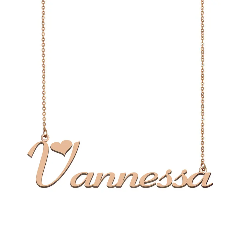 Женское Ожерелье с именами Vannessa золотое ожерелье для женщин и девочек подарок на
