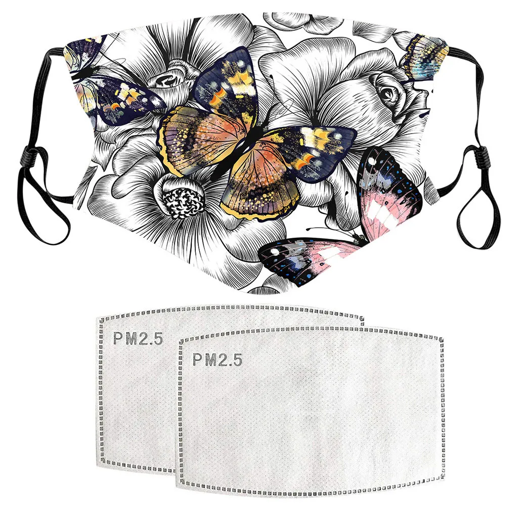 Унисекс PM2.5 фильтр маска для рта Ветрозащитная лица против пыли дышащая Моющиеся