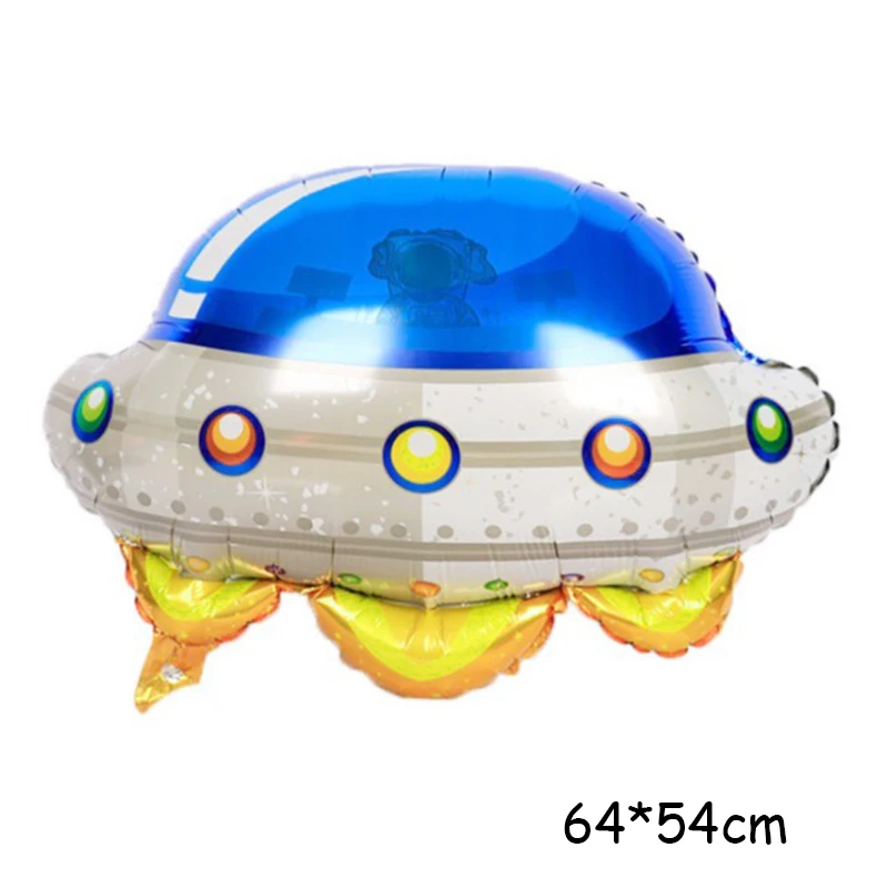 Большой самолет-астронавт воздушный шар в космическом стиле фольгированные