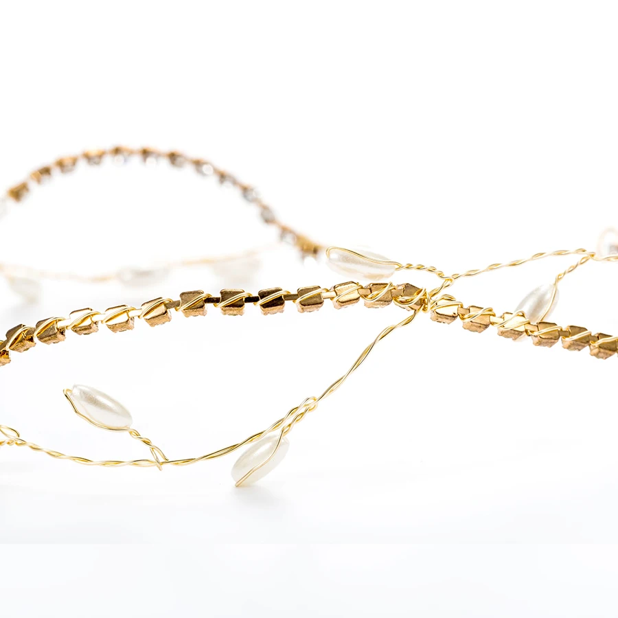 1 шт. новая тиара Свадебная украшение для волос ювелирные изделия позолоченные