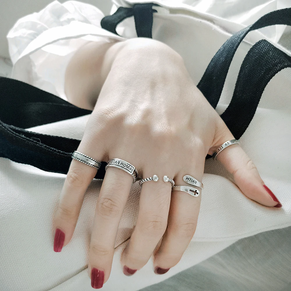 Женское кольцо в стиле ретро серебро 925 пробы | Украшения и аксессуары