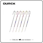 Серьги-гвоздики OUREX на гусеничном крючке для женщин, диагональные серьги-гвоздики с инкрустированным медным цирконием для прокола наушников, 1 шт.