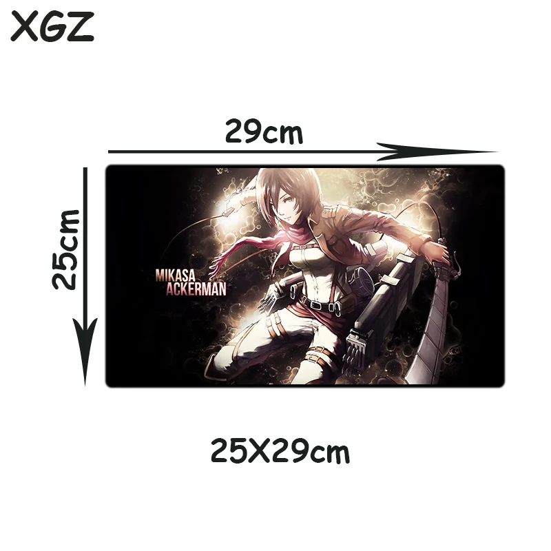 Коврик для мыши XGZ большого размера с мультяшным рисунком резиновый