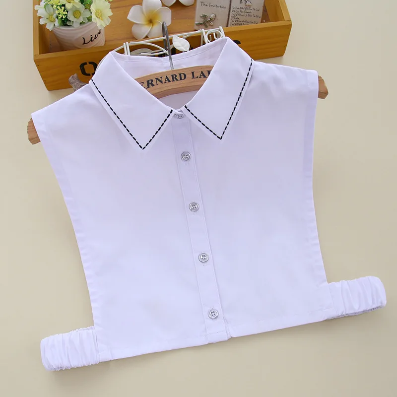 

Couples street simple joker style decorative false women's shirt collar cotton false collar Korean professional false collar
