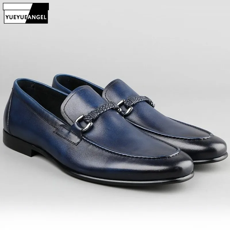 

Мужские деловые повседневные туфли в английском стиле, мокасины из 100% натуральной воловьей кожи, брендовая дышащая обувь для вождения