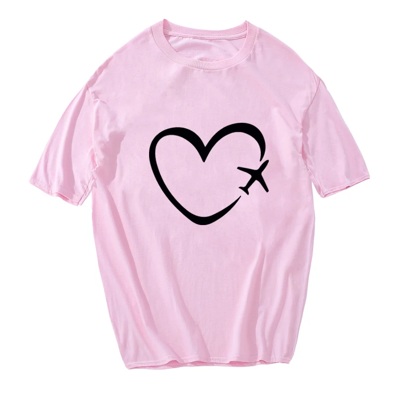 

Love Arrow Funny Men Fashion Cool Tops 100% Cotton Casual Hip Hop Streetwear Kids Summer Aesthetic T-Shirt Oversize Punk Tees