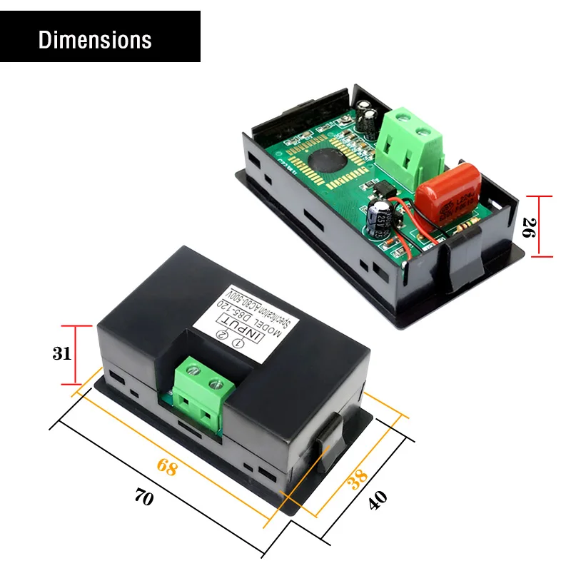 AC 80-500V voltmeter digital display 220V380V standard electric meter LCD electronic type D85-20 120 | Инструменты