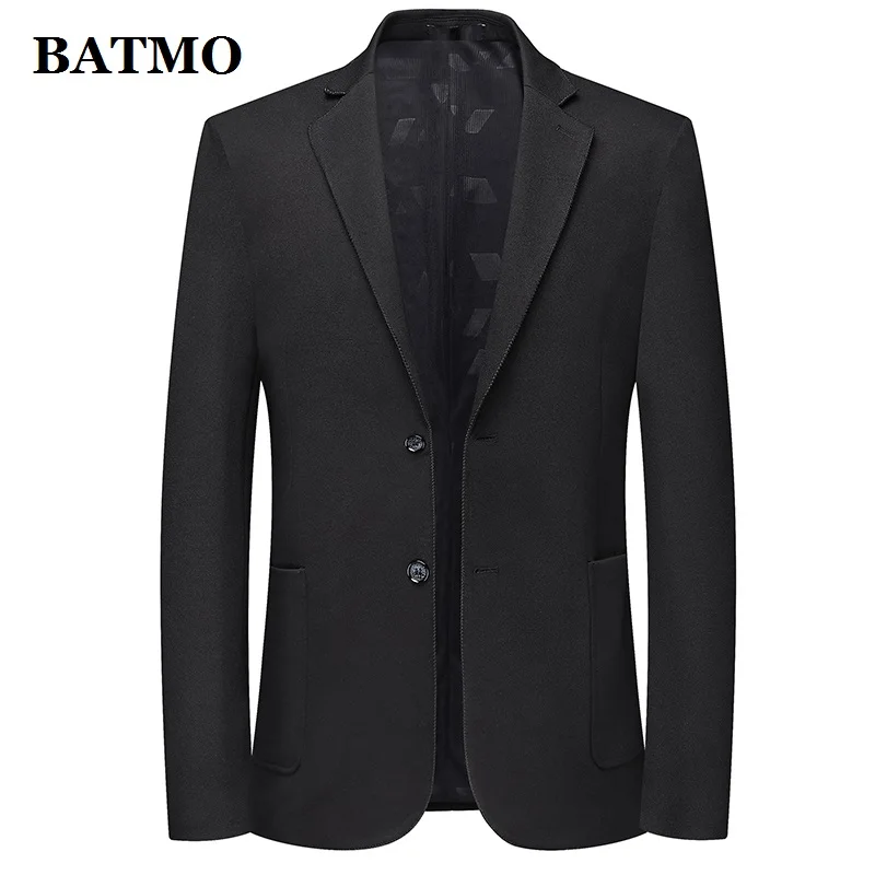 BATMO 2022 new arrival spring casual black blazer men,male jackets ,plus-size XXL-8XL  5859