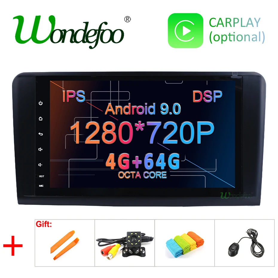 DSP Android 9,0 4G 64G 8 ядерный автомобильный Радио gps для Mercedes Benz ML GL W164 ML350 ML500 GL320 стерео навигация ips экран без DVD