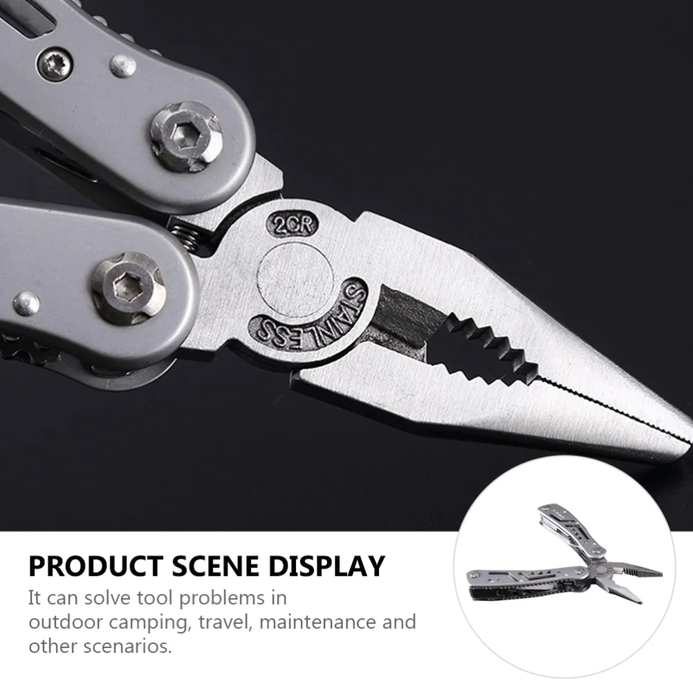 

Multi-tool Pliers Stainless Steel Folding Pocket Pliers Outdoor Survival Tool