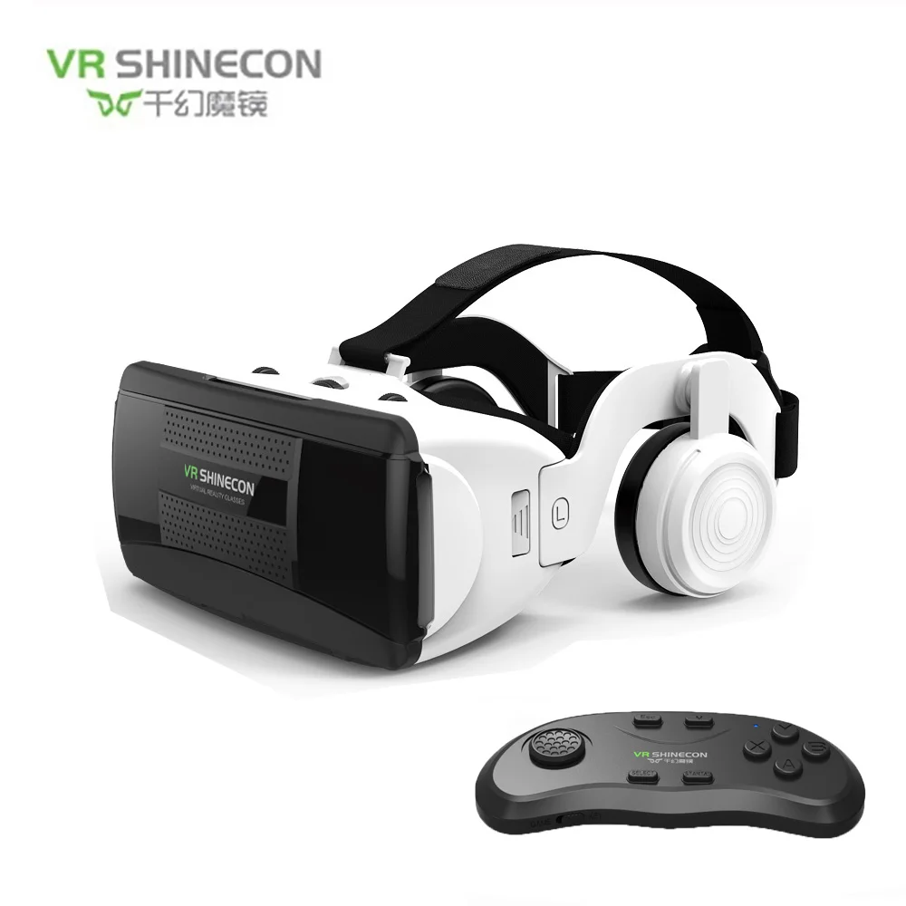 VR plus 088 remote Новейшие 3D очки виртуальной реальности shinecon VR гарнитура шлем для смартфона смартфон картон Google(4,7-6,1 дюймов - Цвет: VR plus 088 remote