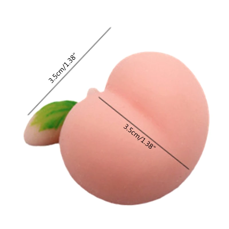 

2pcs Sensory Fidget Butt Party Favor Set Flour Ball Squishy Peach Pinch Ball for Kid Adult Toddlers Pressure Relief Calm